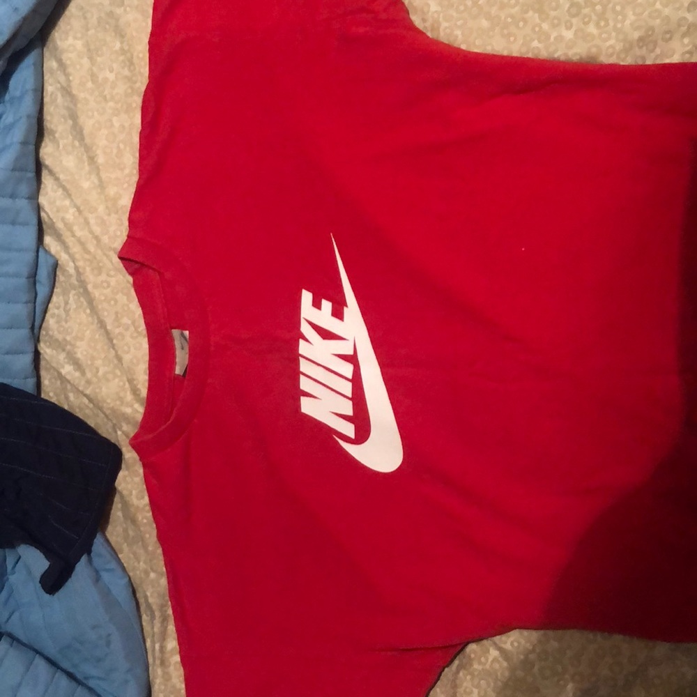 L Nike red shirt